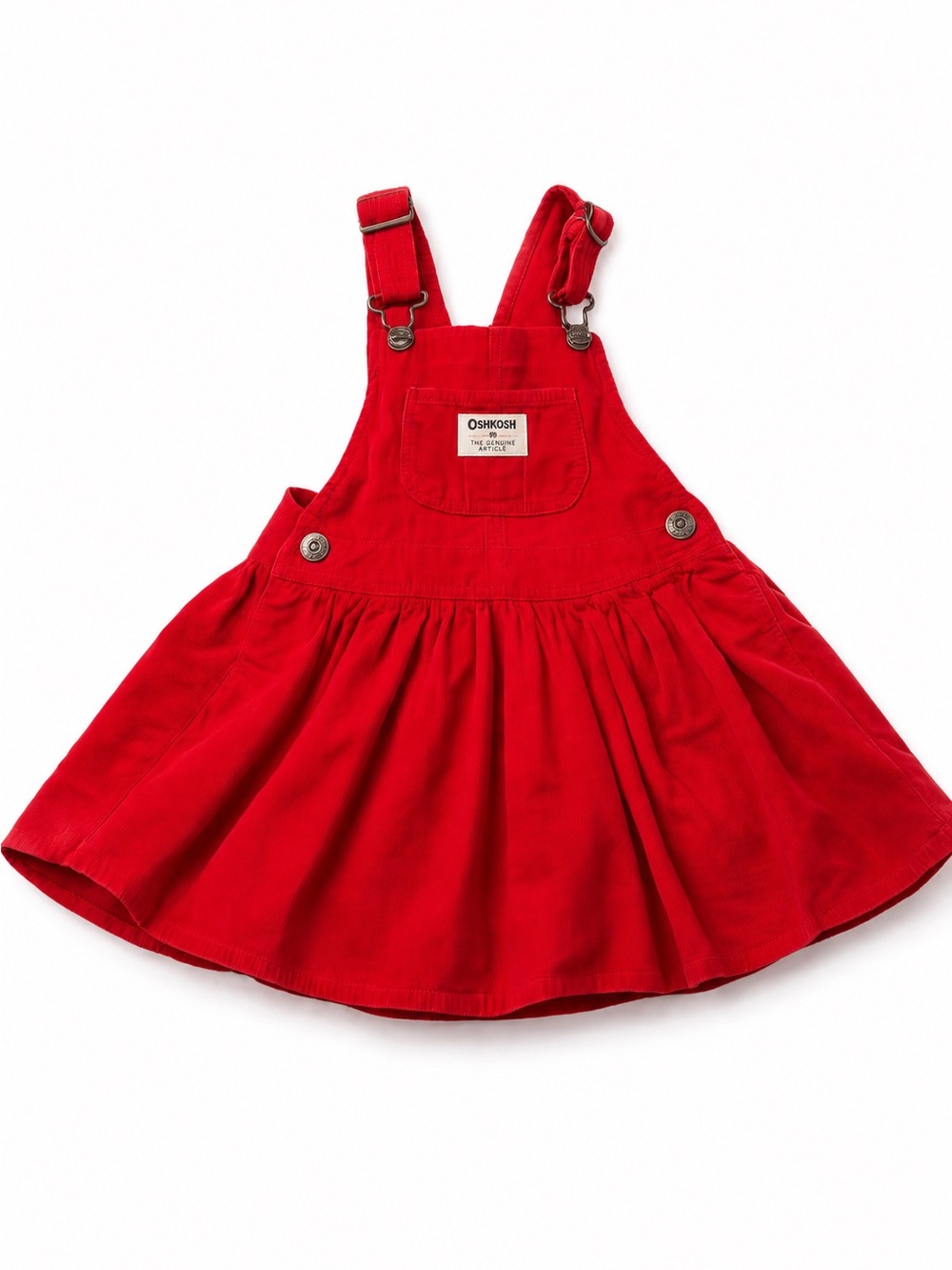 OshKosh B'gosh Red Corduroy Pinafore Dress